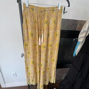 Natalie Martin Mustard Floral Pants